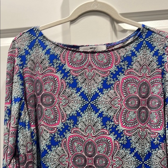 Wisp Blue and Pink Patterned Dress size 18W - Picture 3 of 7